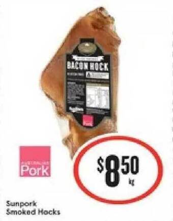 IGA Sunpork Smoked Hocks offer