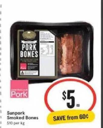 IGA Sunpork Smoked Bones offer