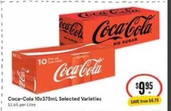 IGA Coca-Cola 10x375mL offer