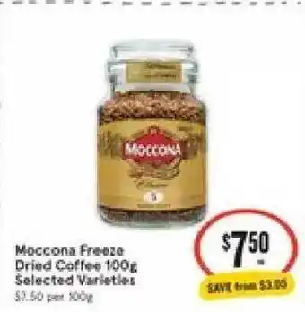 IGA Moccona Freeze Dried Coffee 100g offer