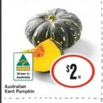 IGA Australian Kent Pumpkin offer