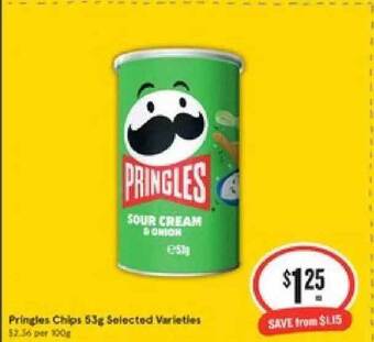 IGA Pringles Chips 53g offer