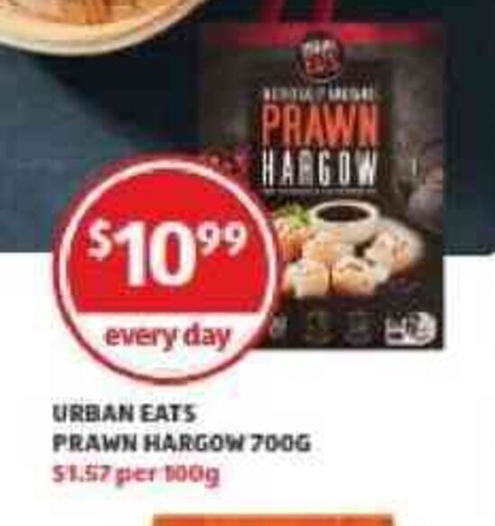 Urban Eats Prawn Hargow 700g offer at ALDI
