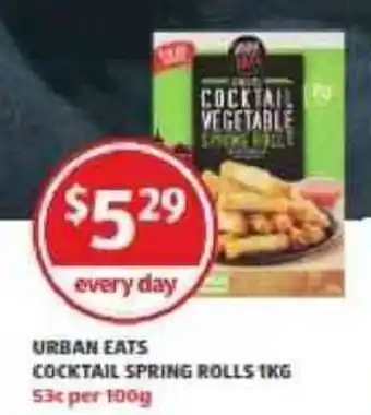 ALDI Urban Eats Cocktail Spring Rolls 1Kg offer