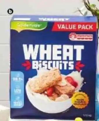 ALDI Goldenvale Wheat Biscuits 1.12Kg offer