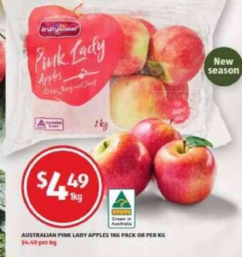 ALDI Australian Pink Lady Apples 1kg Pack offer