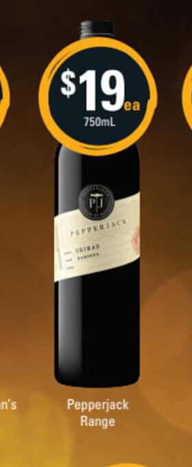 Cellarbrations Pepperjack Range 750ml offer