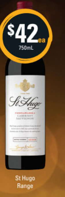Cellarbrations St Hugo Range 750ml offer