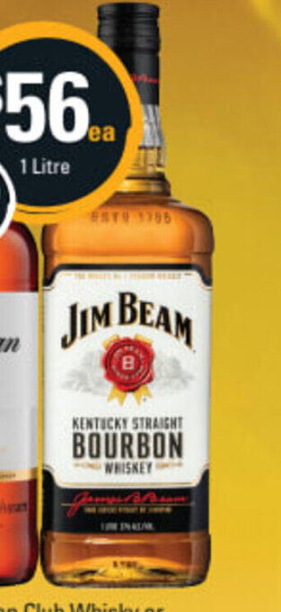 Cellarbrations Jim Beam White Label Bourbon 1 litre offer