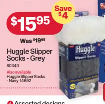 Australia Post Huggle Slipper Socks- Grey offer