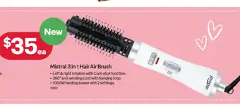 Australia Post Mistral 3 in 1 Hair Air Brush offer