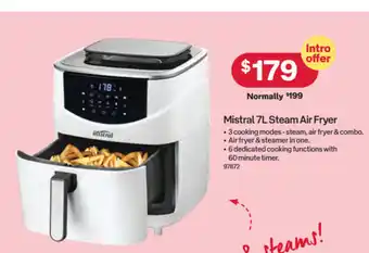 Australia Post Mistral 7L Steam Air Fryer offer