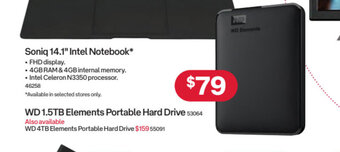 WD 1.5TB Elements Portable Hard Drive