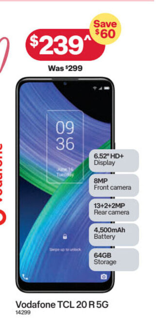 Vodafone TCL 20 R 5G