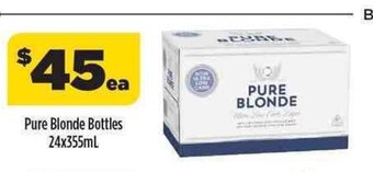 Liquorland Pure Blonde Bottles 24x355ml offer