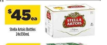 Liquorland Stella Artois Bottles 24x330ml offer