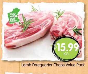 Spudshed Lamb Forequarter Chops Value Pack offer