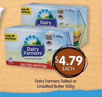 Spudshed Dairy Farmers Salted or Unsalted Butter 500g offer