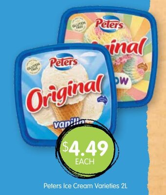 Peters Ice Cream Varieties 2L