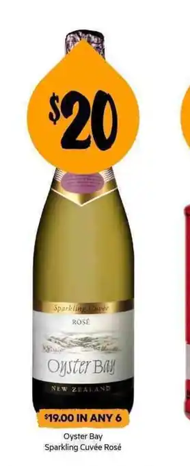First Choice Liquor Oyster Bay Sparkling Cuvee Rose offer