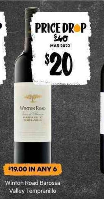 First Choice Liquor Winton Road Barossa Valley Tempranillo offer