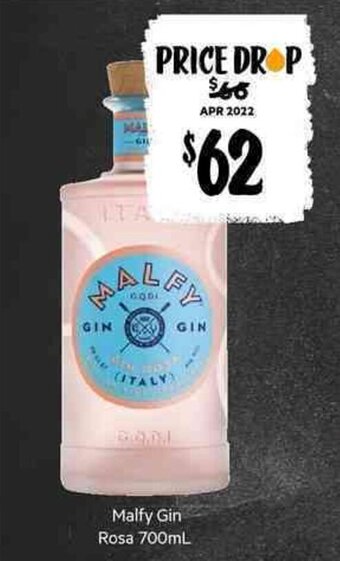 First Choice Liquor Malfy Gin Rosa 700ml offer