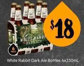 First Choice Liquor White Rabbit Dark Ale Bottles 6x330ml offer
