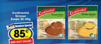 Ritchies Continental Simmer Soups 35-45g offer
