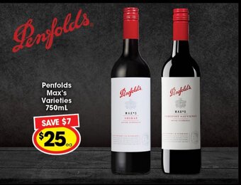 Ritchies Penfolds Max's Varieties 750mL offer