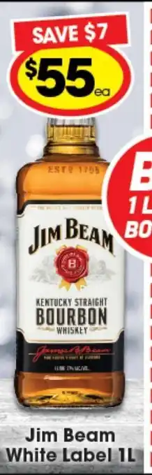 Ritchies Jim Beam White Label 1L offer