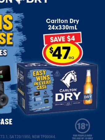 Ritchies Carlton Dry 24x330mL offer