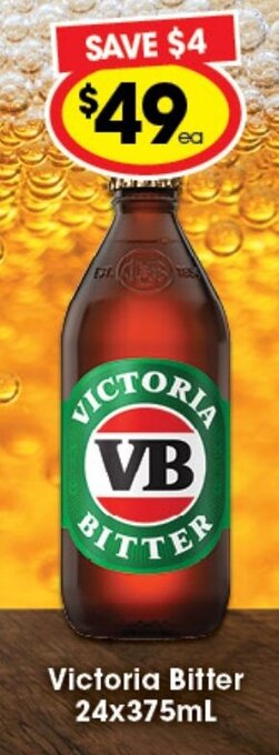 Ritchies Victoria Bitter 24x375mL offer