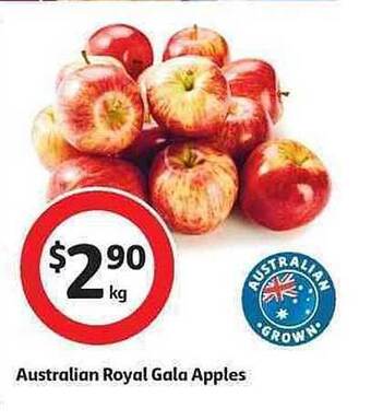 Coles Australian Royal Gala Apples offer