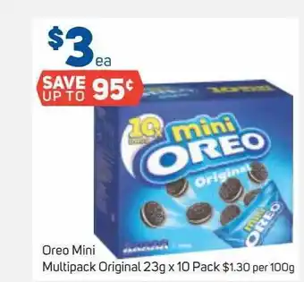 Foodland Oreo Mini Multipack Original 23g X 10 Pack offer