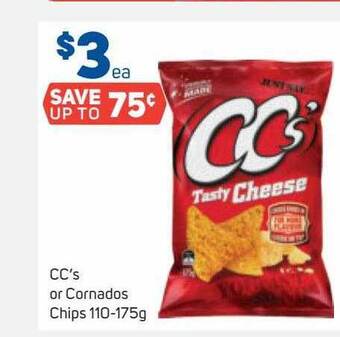 CC's Or Cornados Chips 110-175g