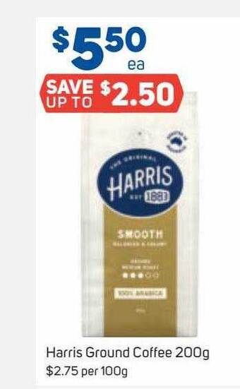 Foodland Harris Ground Coffee 200g offer