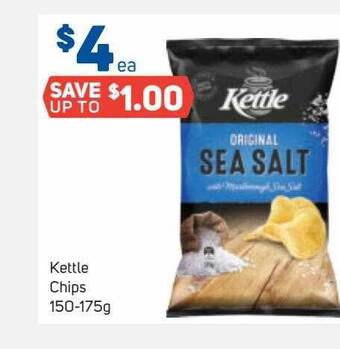 Foodland Kettle Chips 150-175g offer