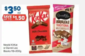 Foodland Nestlé Kitkat Or Darrell Lea Blocks 118-200g offer