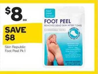 Woolworths Skin Republic Foot Peel Pk 1 offer