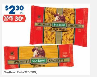 Foodland San Remo Pasta 375-500g offer