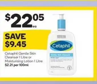Woolworths Cetaphil Gentle Skin Cleanser Or Moisturising Lotion offer