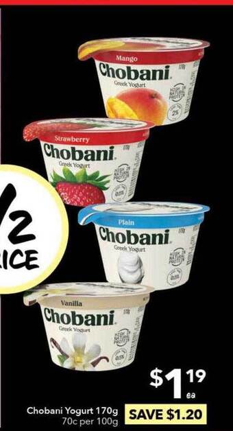 Ritchies Chobani Yogurt offer