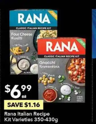 Ritchies Rana Italian Recipe Kit offer