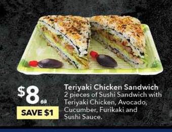 Ritchies Teriyaki Chicken Sandwich offer