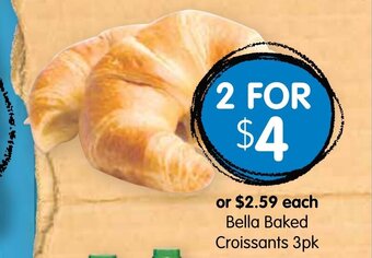 Spudshed Bella Baked Croissants 3pk offer