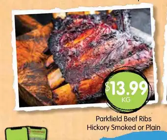 Spudshed Parkfield Beef Ribs Hickory Smoked or Plain offer