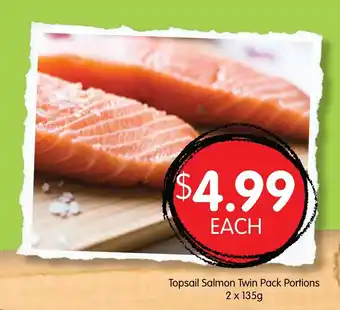 Spudshed Topsail Salmon Twin Pack Portions 2x135g offer