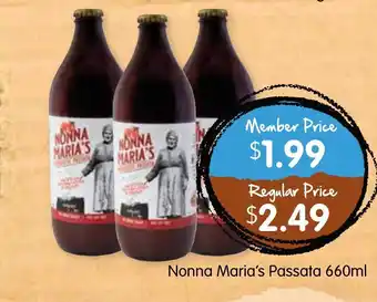 Spudshed Nanna Maria's Passata 660ml offer