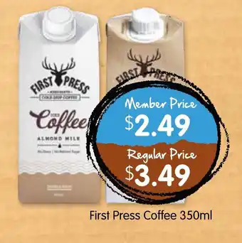 Spudshed First Press Coffee 350ml offer