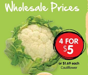 Spudshed Cauliflower offer